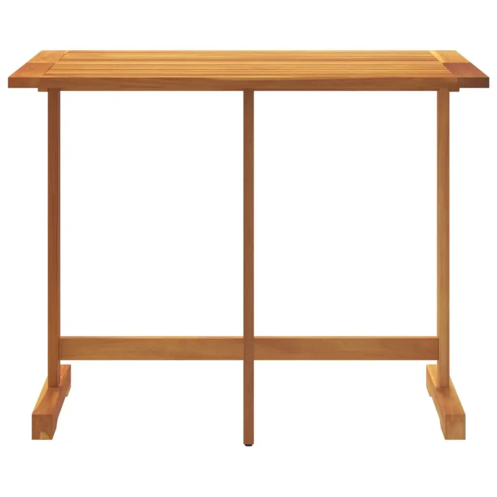 Folding Balcony Table 90x60x72cm Outdoor Garden Patio Bistro Brown Wood