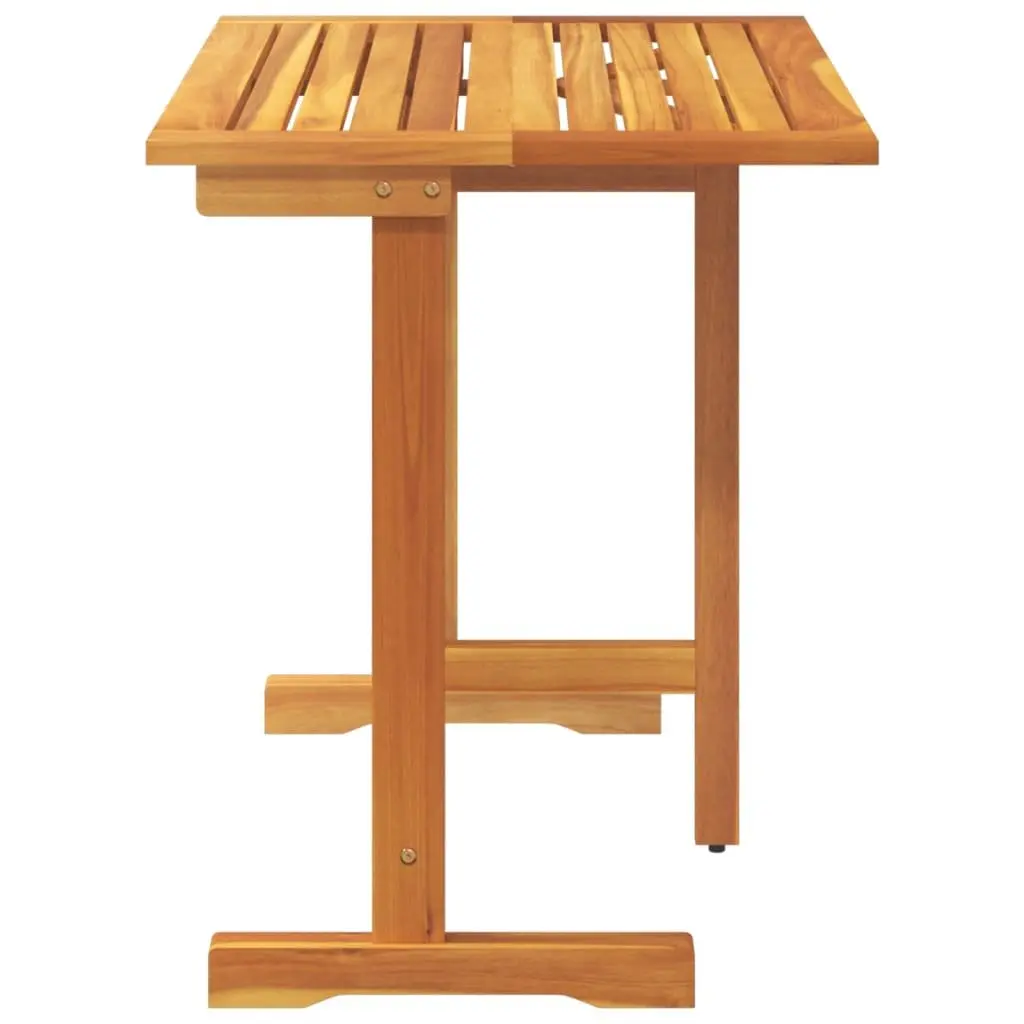 Folding Balcony Table 90x60x72cm Outdoor Garden Patio Bistro Brown Wood