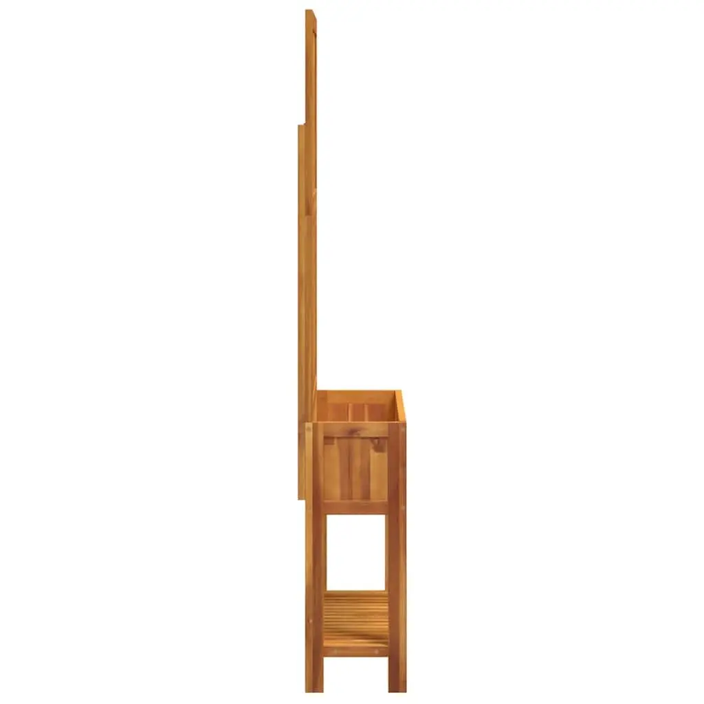Wooden Planter with Trellis