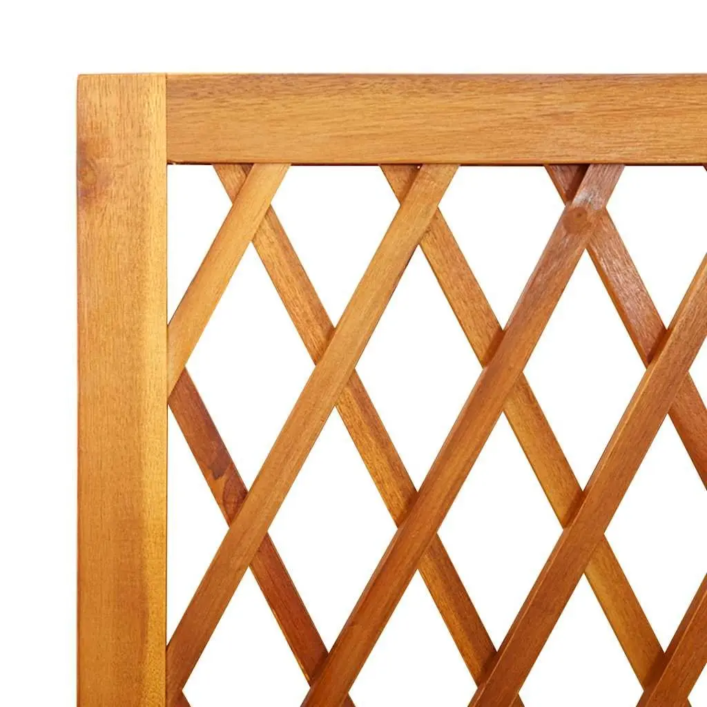 Wooden Planter with Trellis