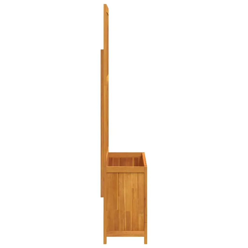 Wooden Planter with Integrated Trellis Solid Acacia Wood 100x32x165cm