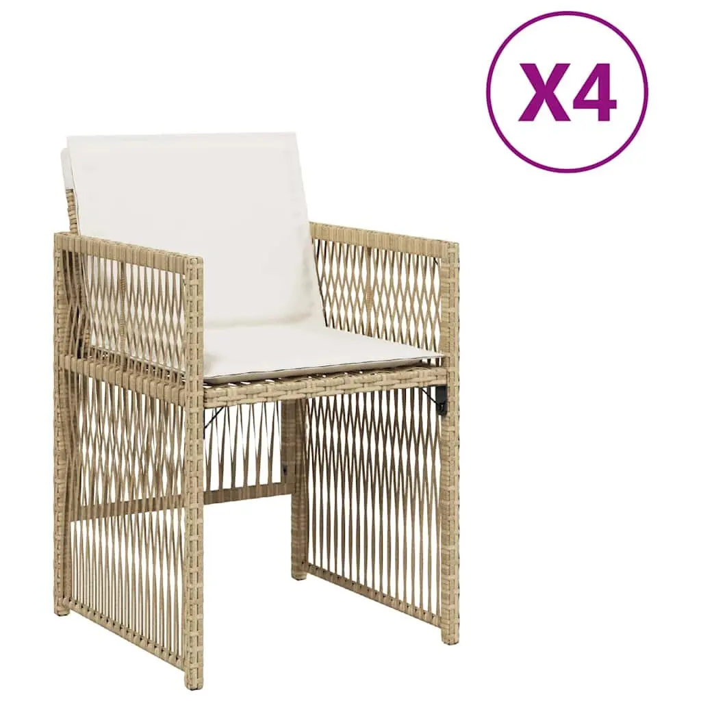 4 pcs Outdoor Chairs Set