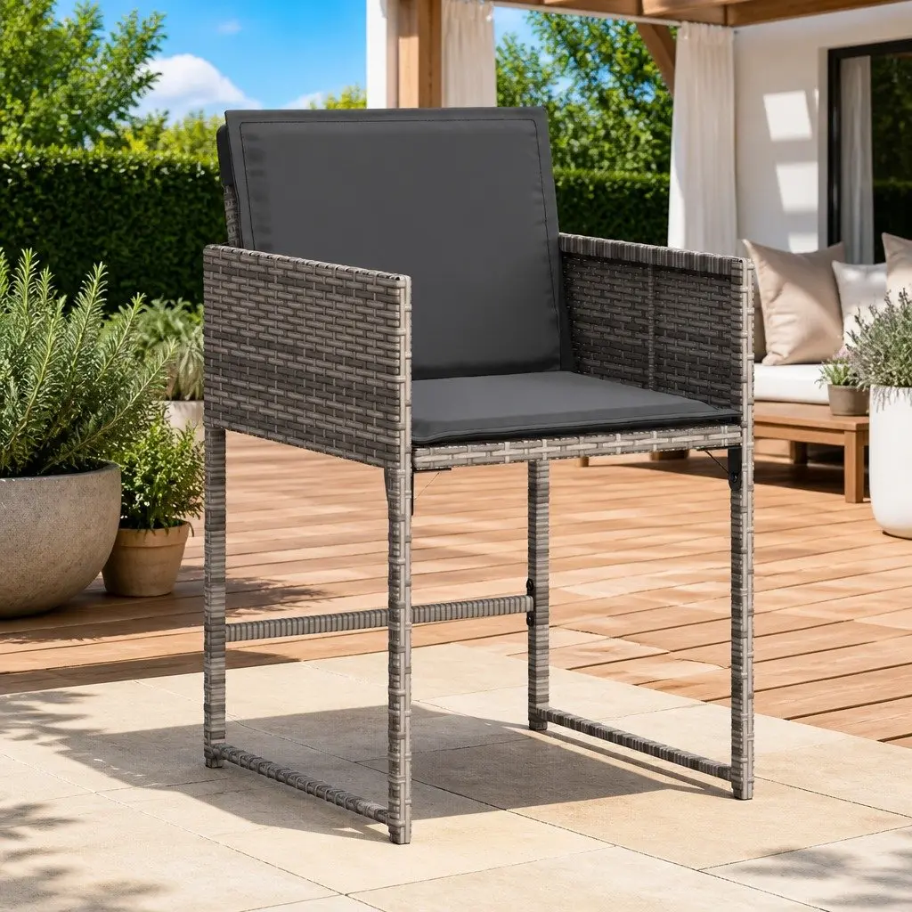 Outdoor Chairs Set of 4 with Cushions