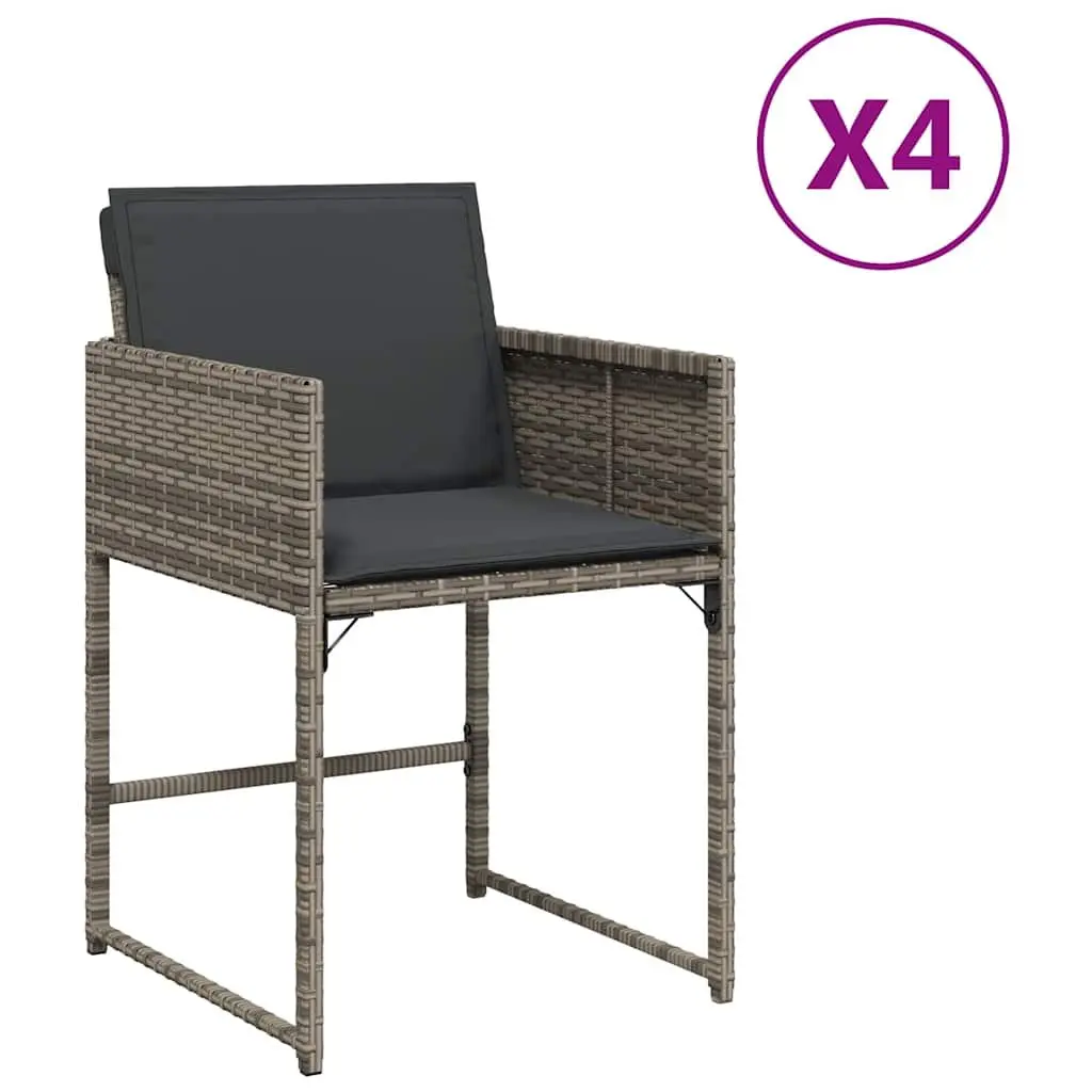 Outdoor Chairs Set of 4 with Cushions