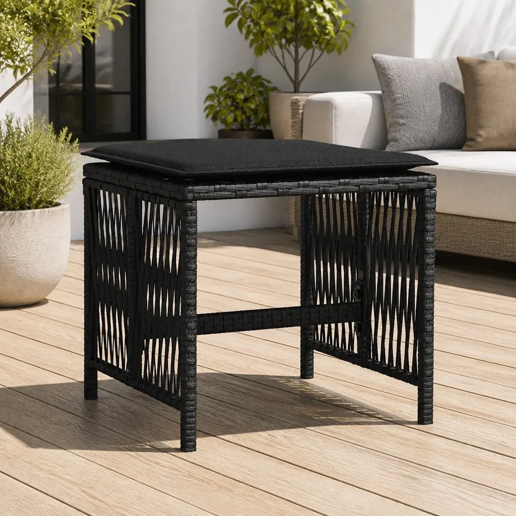 Black Garden Stools
