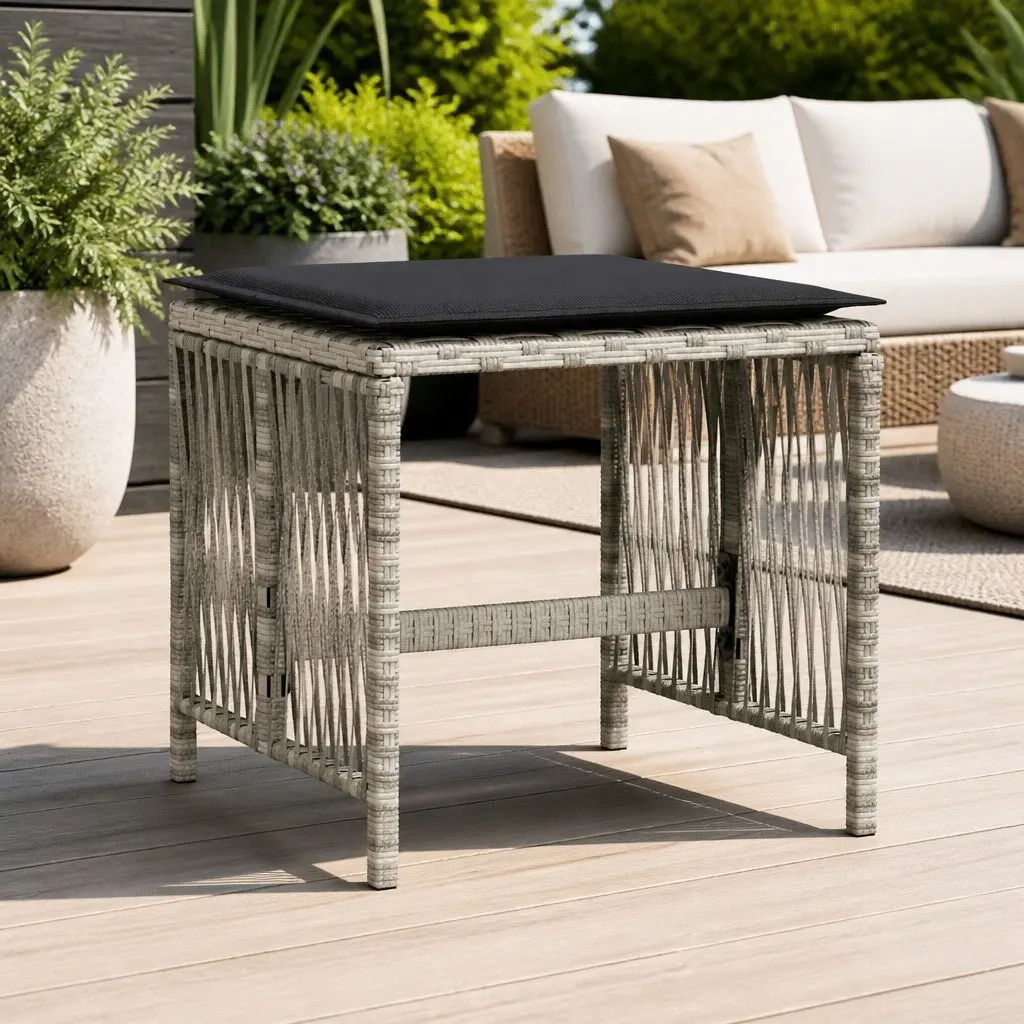Grey Garden Stools Set of 4