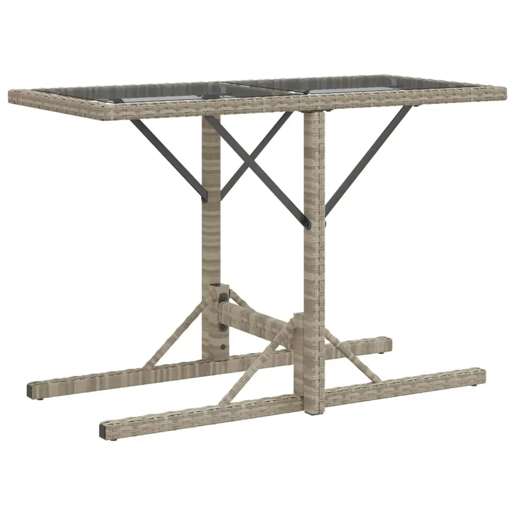 3 Piece Outdoor Bistro Set Grey Poly Rattan Chairs Table