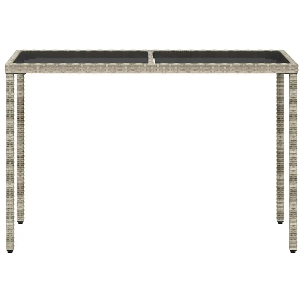 5 Piece Garden Dining Set Outdoor Furniture Grey PE Rattan Chairs Table Cushions