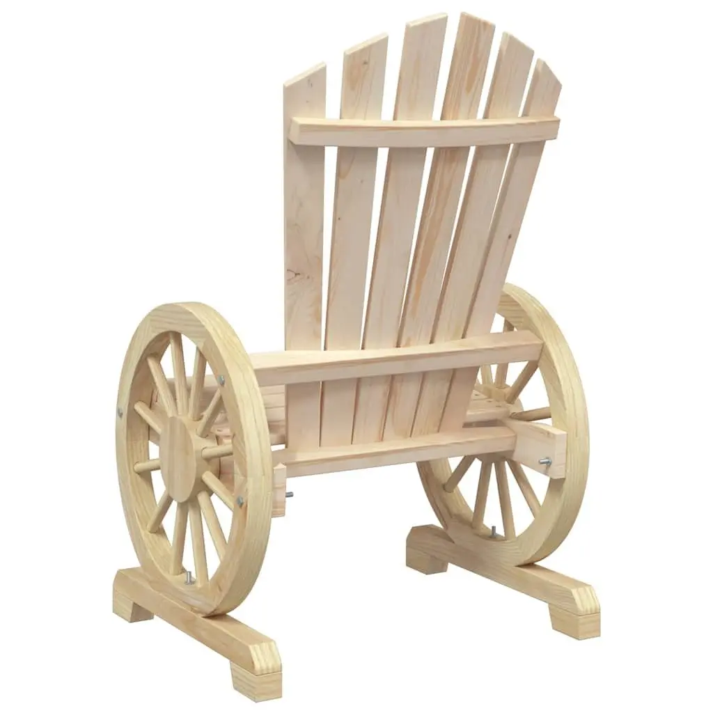 Outdoor Adirondack Chair Solid Wood Garden Patio Lounge Seating Brown