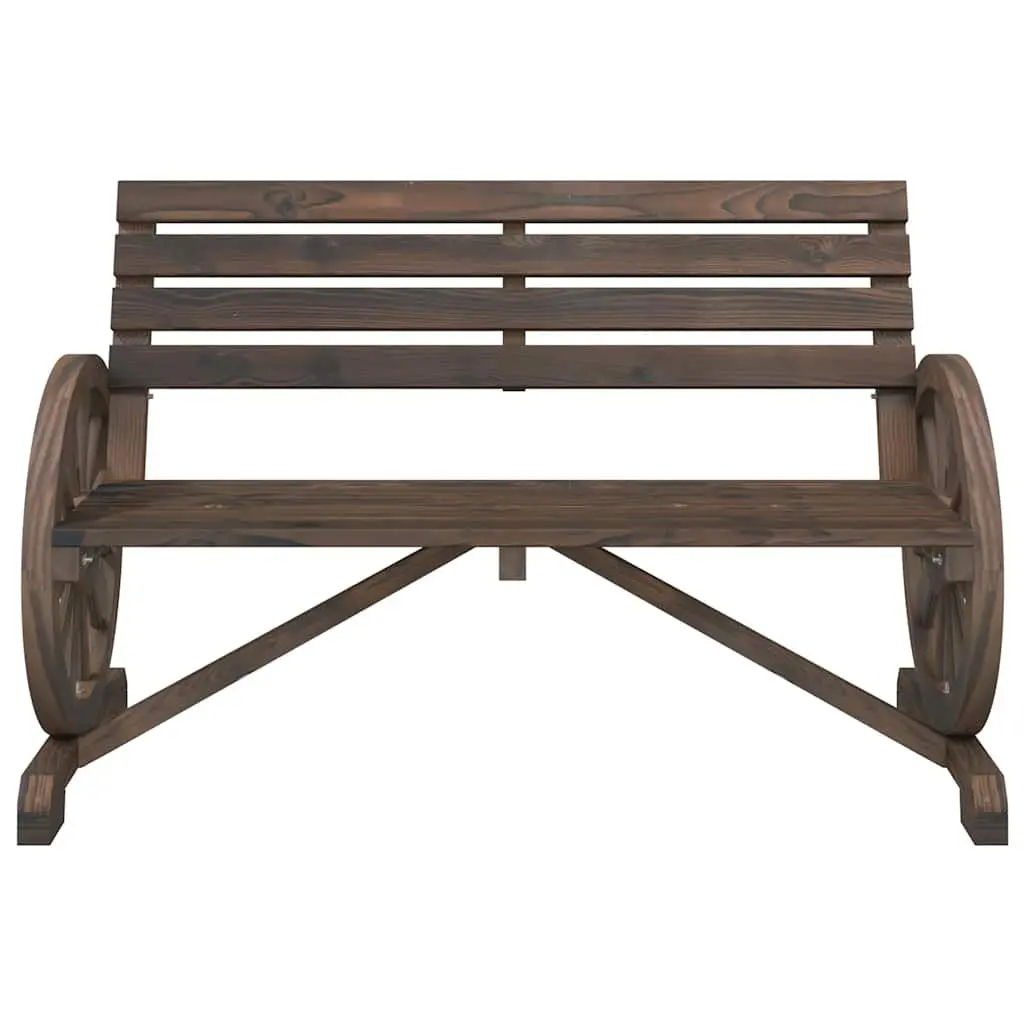2-Seater Wooden Bench for Outdoors