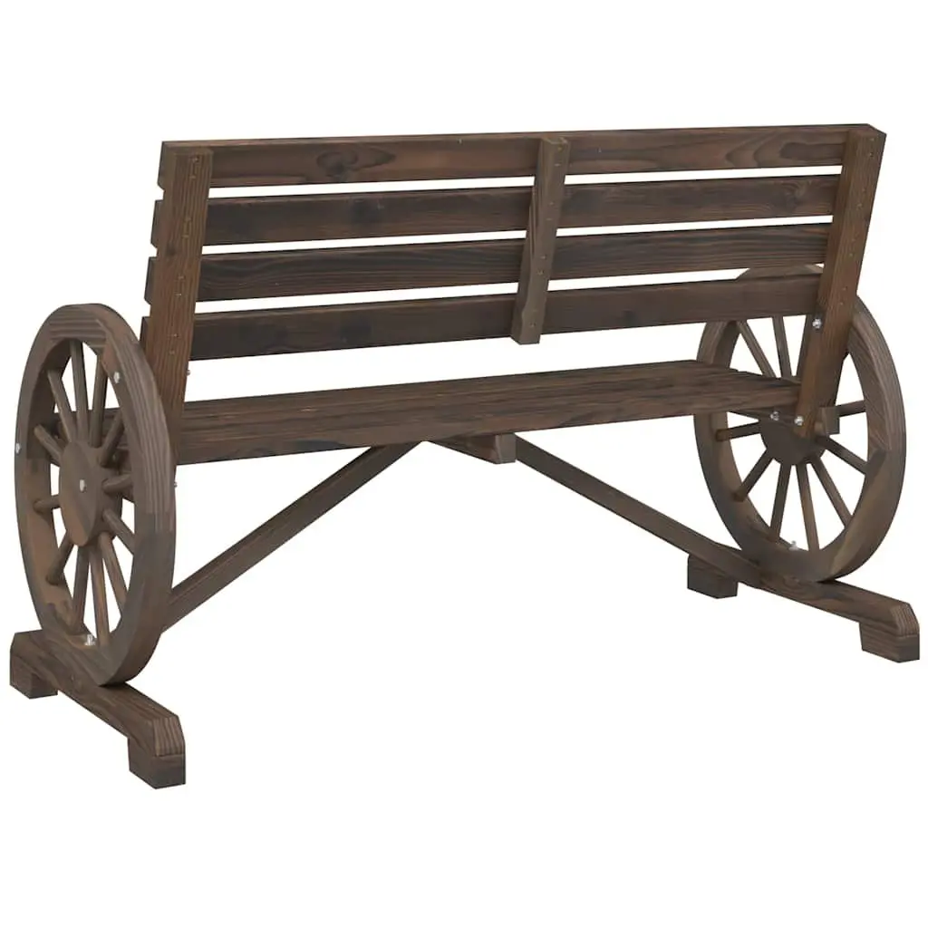 2-Seater Wooden Bench for Outdoors