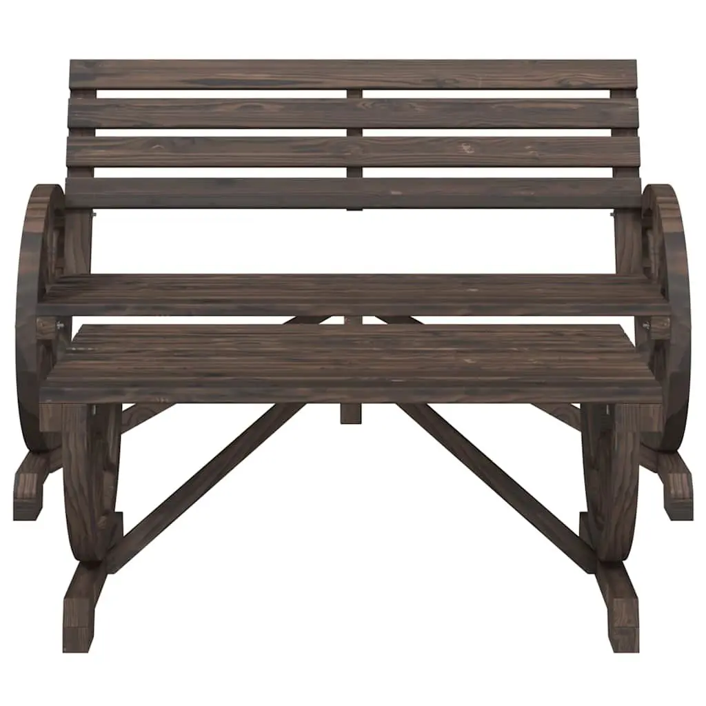 2 Piece Garden Lounge Set Solid Fir Wood Outdoor Sectional Sofa