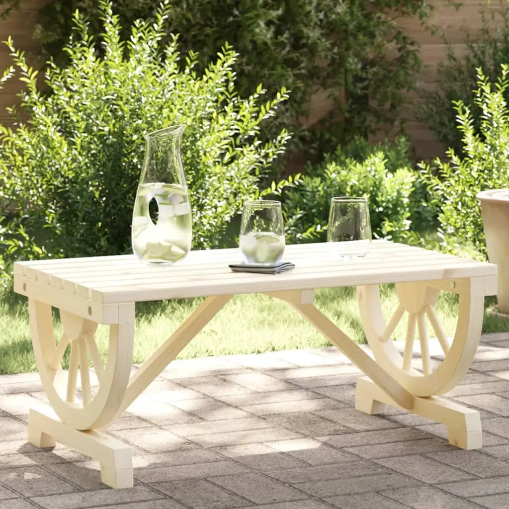Garden Coffee Table 90x50x40 cm Outdoor Patio Furniture Solid Wood Fir Brown