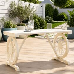 Gather Around This Solid Wood Garden Table 115x55x65cm