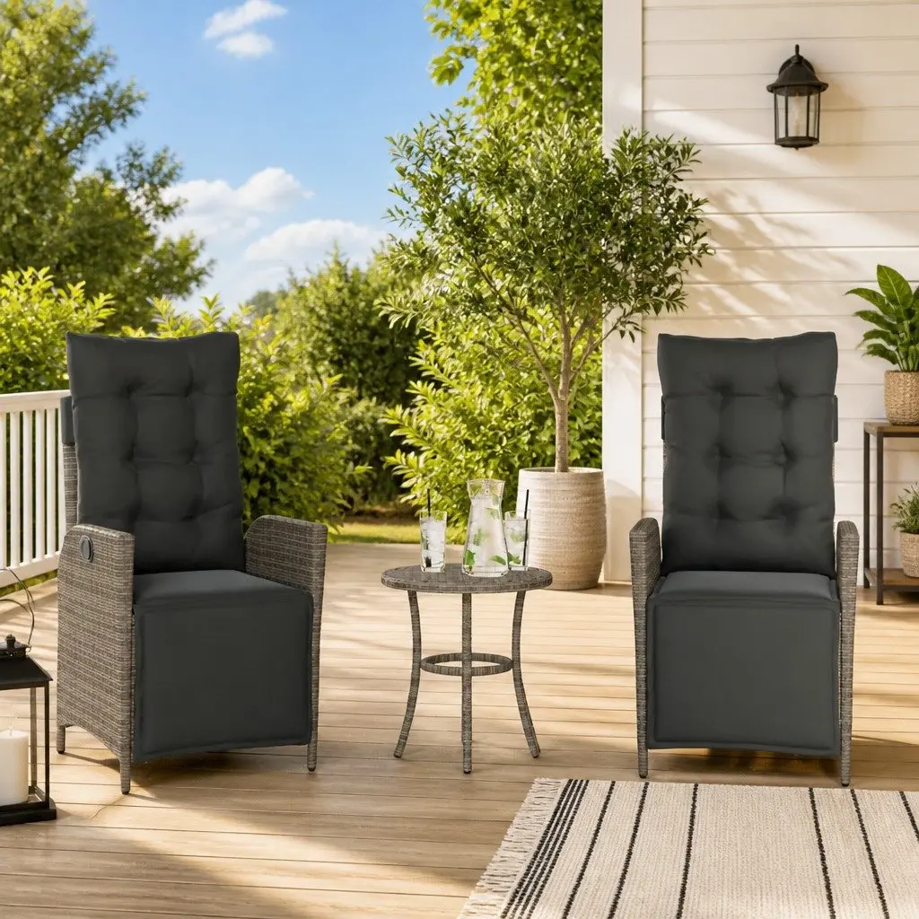 Outdoor Reclining Chairs with Footrests