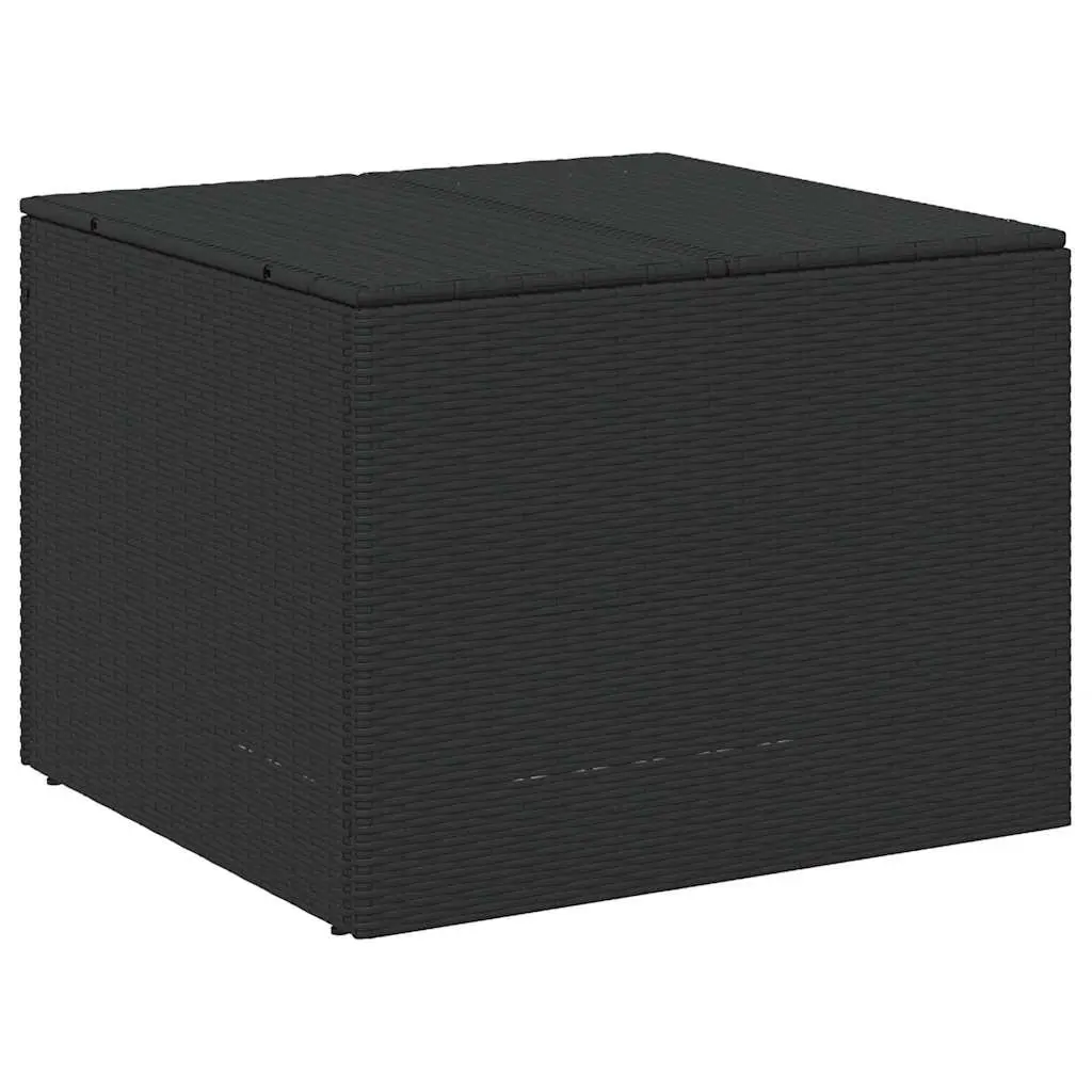 Garden Storage Box Black 291L Outdoor Furniture Poly Rattan Water-Resistant
