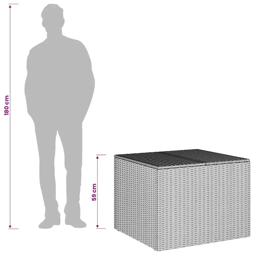 Grey Garden Storage Box for Outdoor Needs
