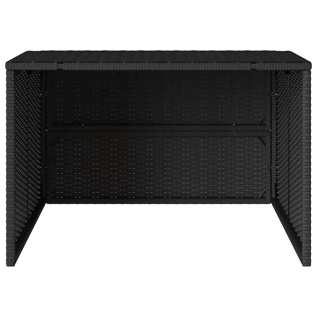 Robot Mower Garage Black Outdoor Storage Shed 86x90x52cm