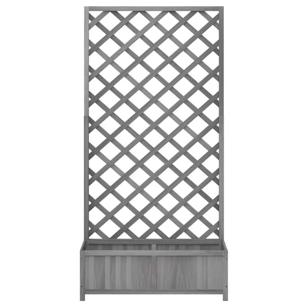 Grey Wooden Planter Box