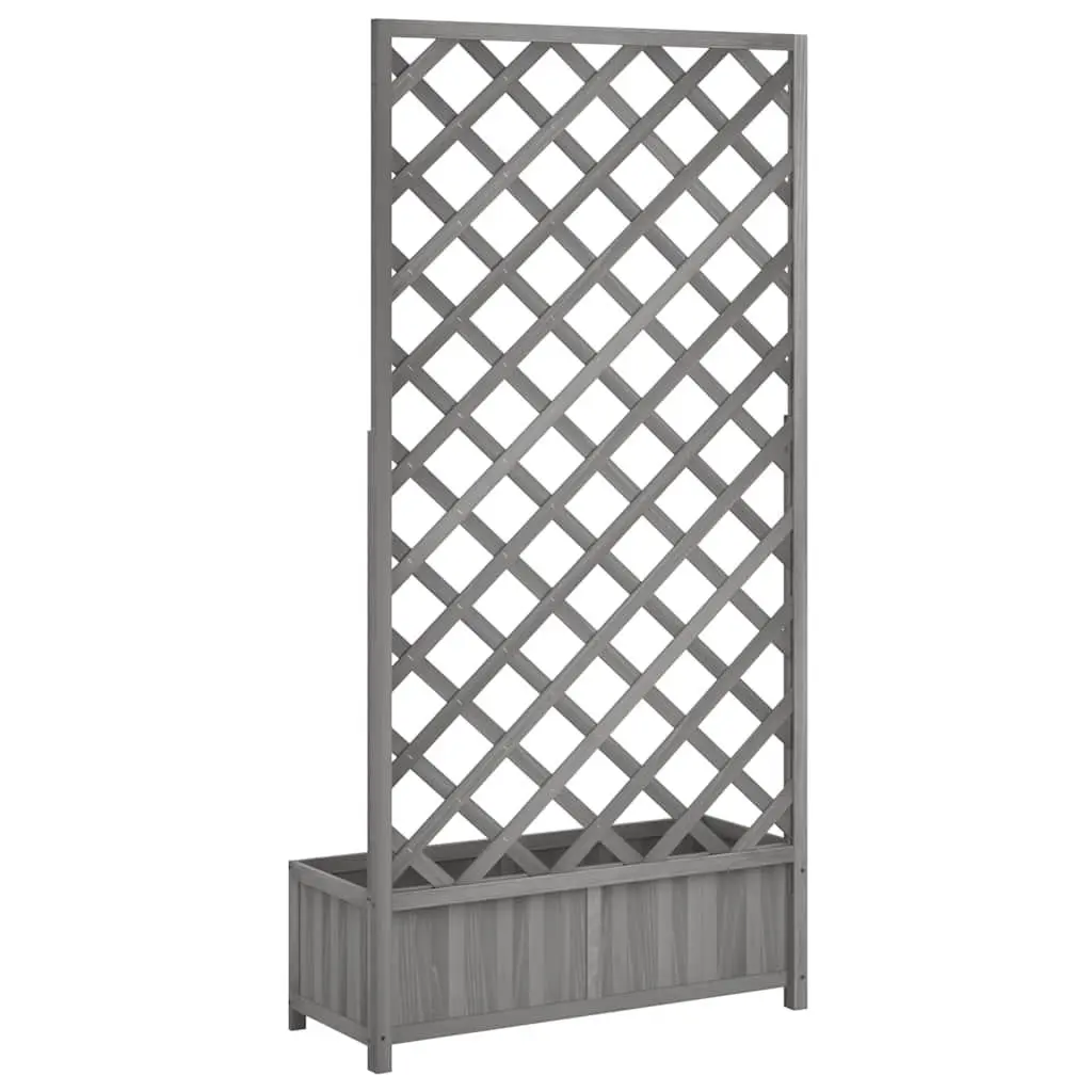 Grey Wooden Planter Box