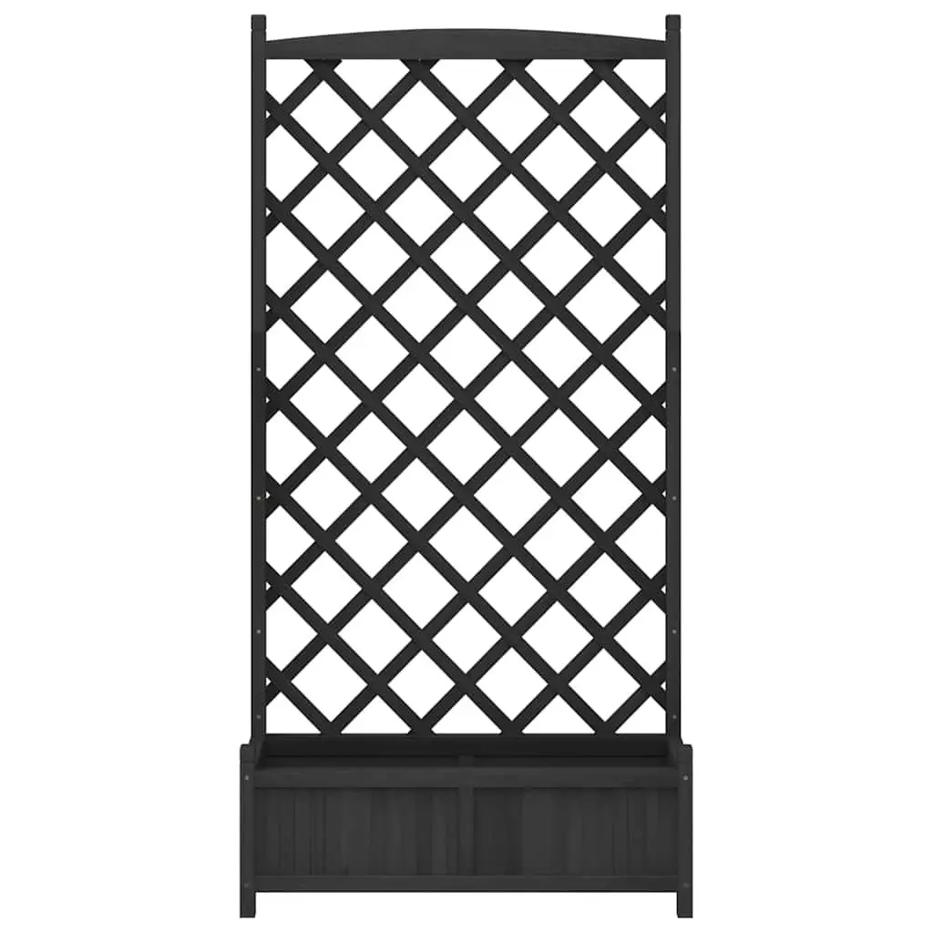 Wooden Planter with Trellis for Climbing Plants
