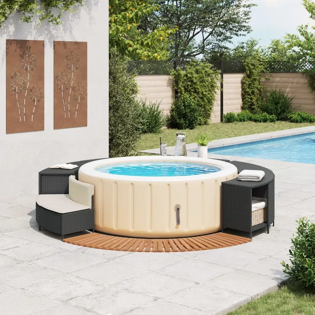 Hot Tub Surround with Storage and Bench