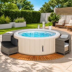 Enjoy Your Outdoors with Our Hot Tub Surround and Bench