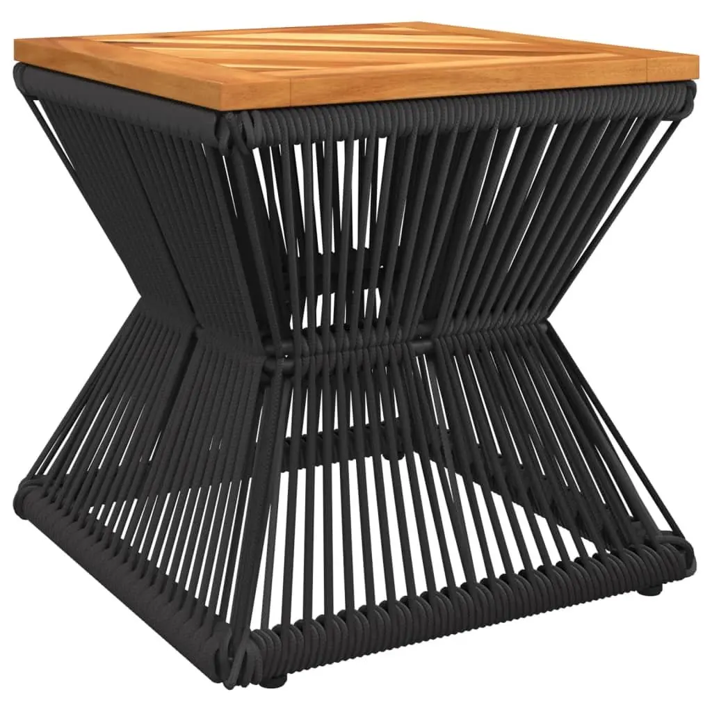 Coffee Table Solid Wood Top Steel Wire Base Compact Size Brown