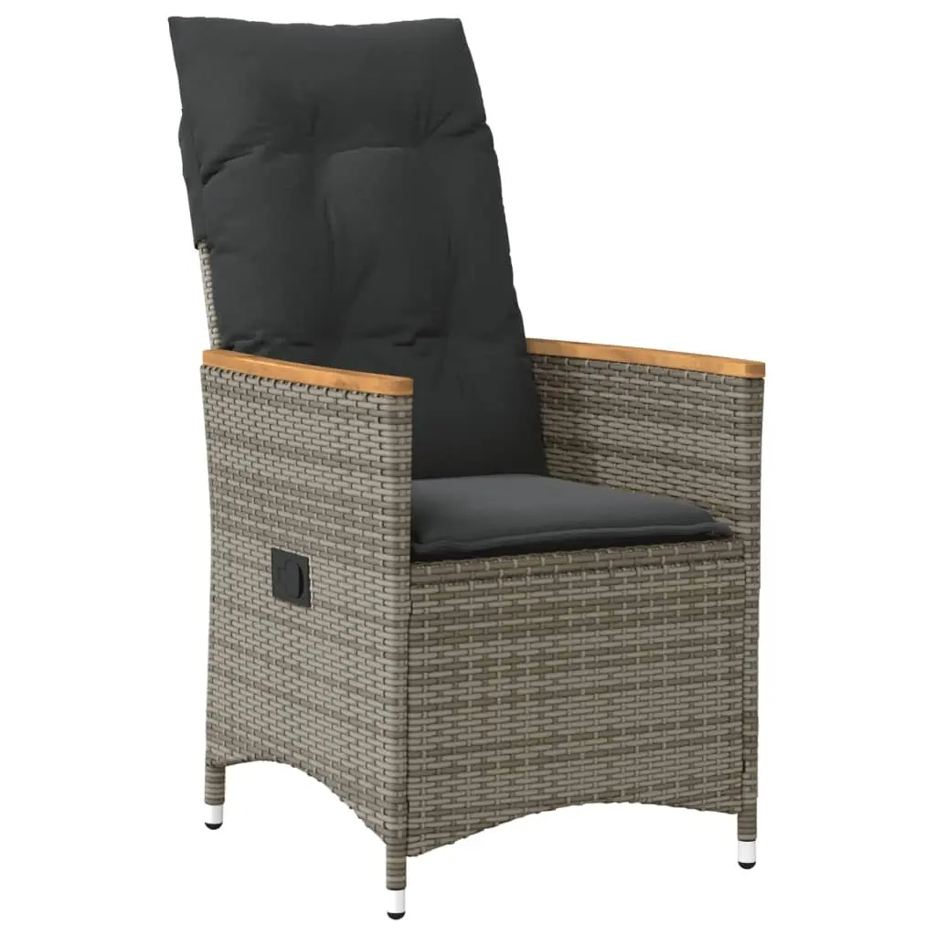 Garden Chairs in Grey Rattan