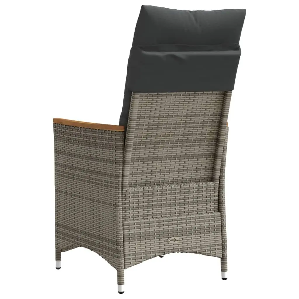 Garden Chairs in Grey Rattan