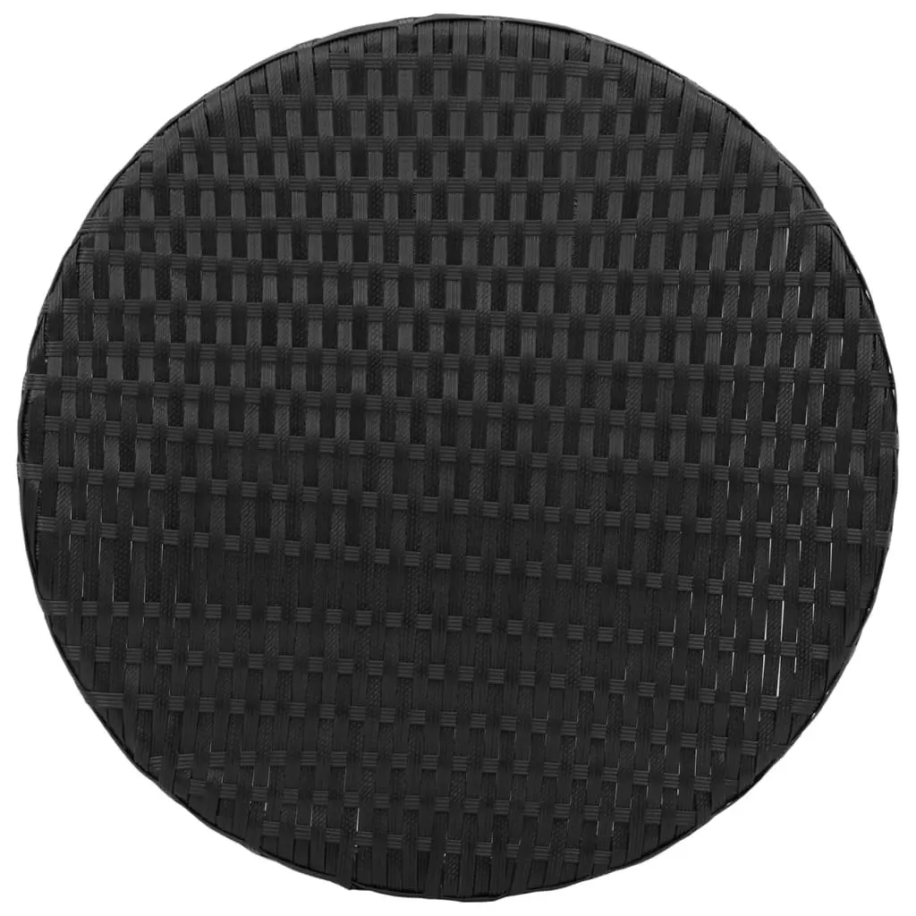 Bistro Set 3 Piece Outdoor Furniture PE Rattan Adjustable Backrest Cushions