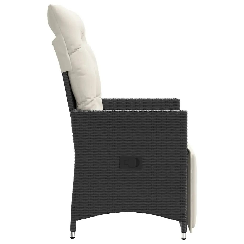 Reclining Garden Chair Outdoor Seating Adjustable Backrest Footrest with