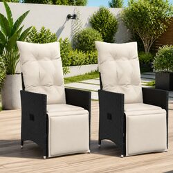Friendly and Comfortable Reclining Garden Chairs - 2 pcs