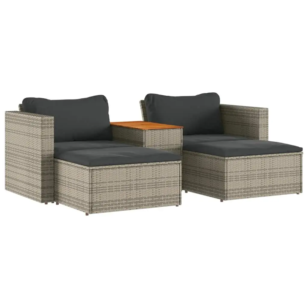 5 Piece Garden Sofa Set for Outdoor Fun