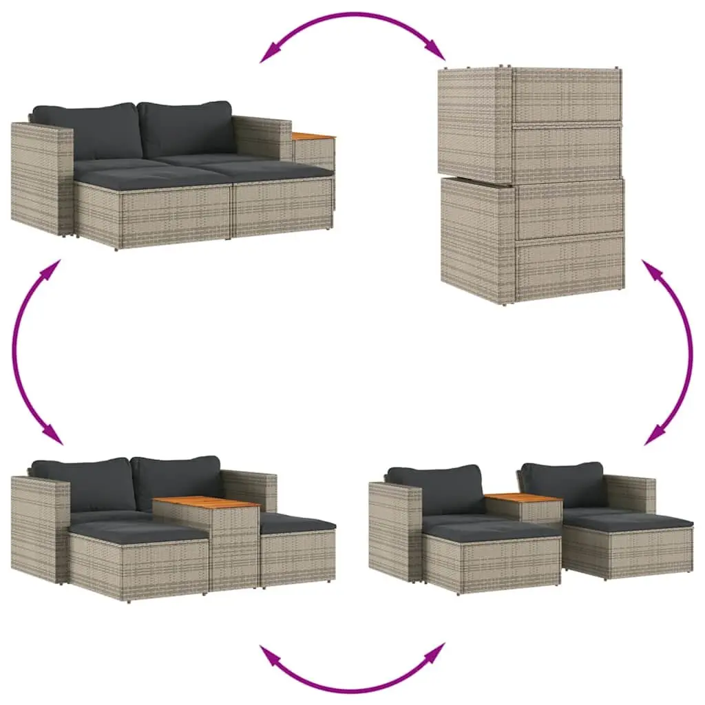 5 Piece Garden Sofa Set for Outdoor Fun