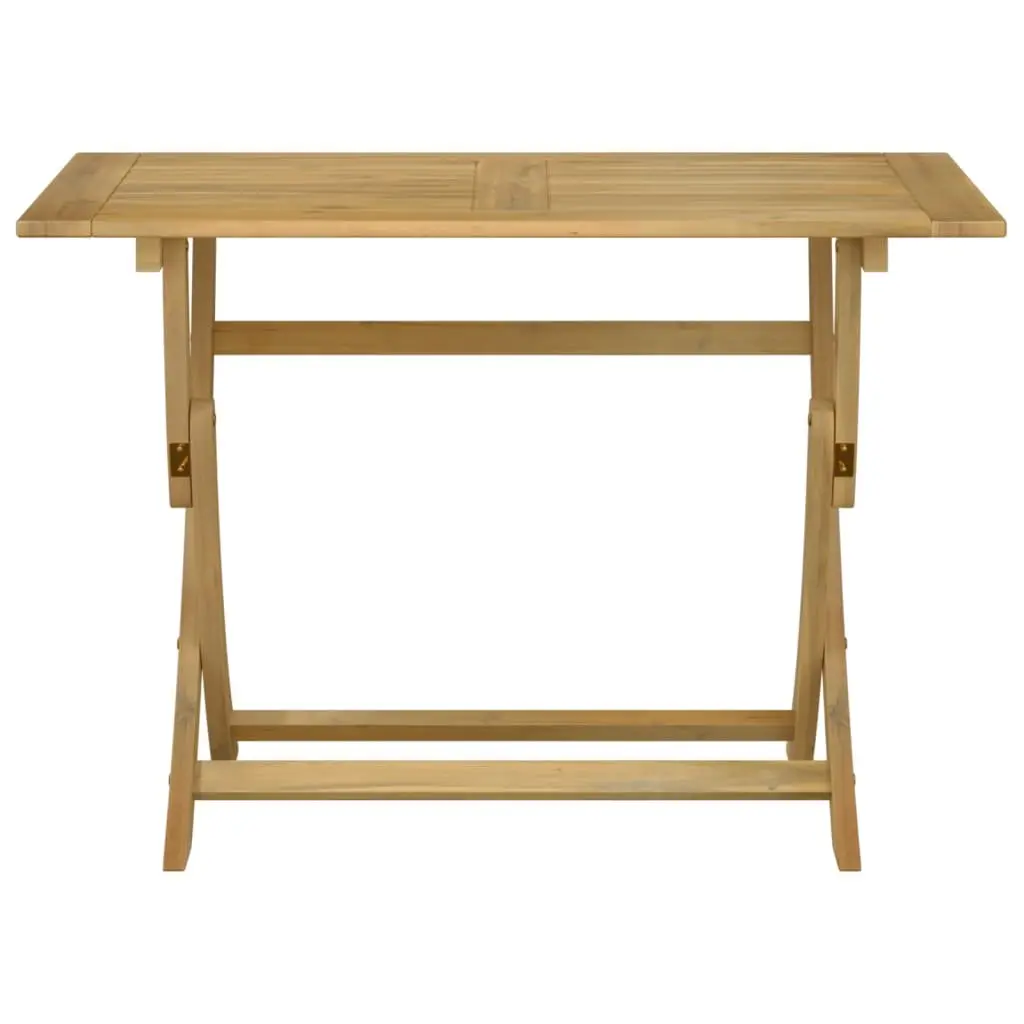 Folding Garden Table 110x55x75cm Outdoor Patio Dining Furniture Brown Wood