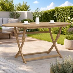 Make Outdoor Dining a Breeze with This Folding Garden Table