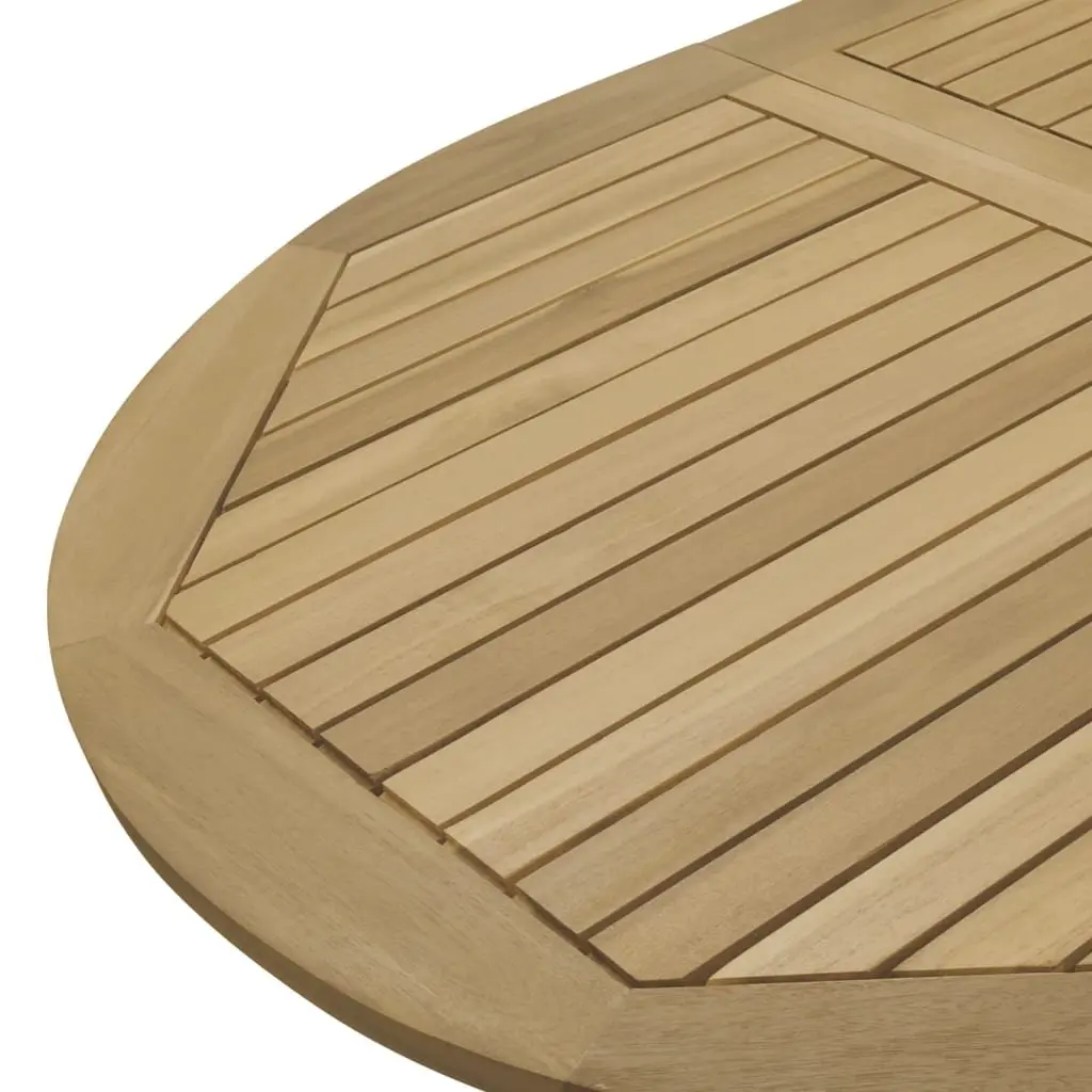 Folding Garden Table Solid Acacia Wood Brown 160x85x75 cm