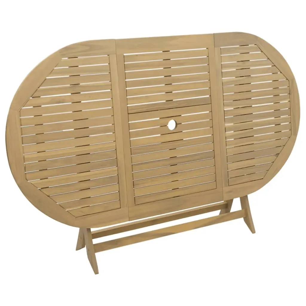 Folding Garden Table Solid Acacia Wood Brown 160x85x75 cm