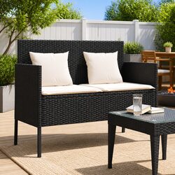 Garden Bench with Cushions and Storage for Your Space