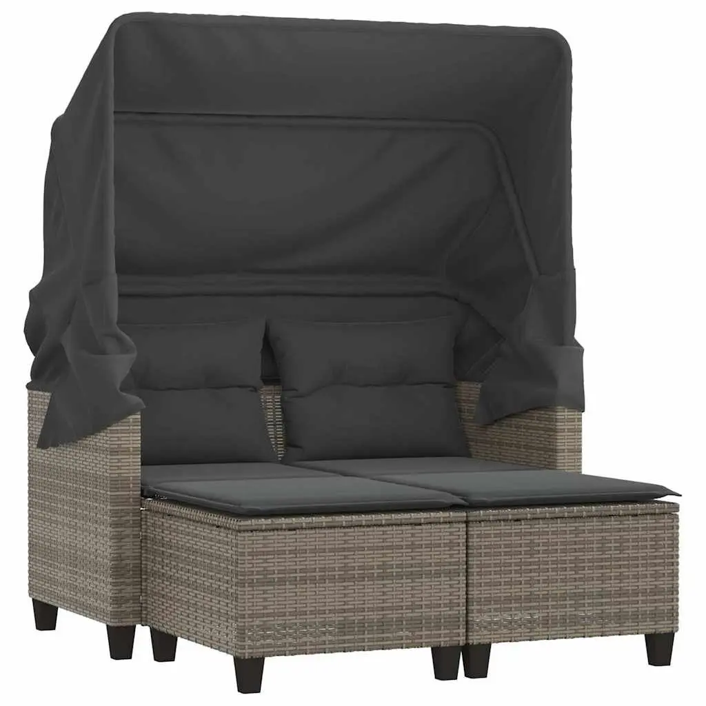 Outdoor Garden Sofa with Stools