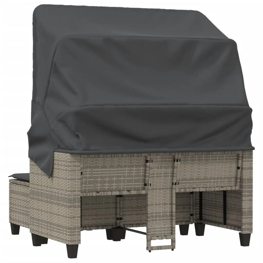 Outdoor Garden Sofa with Stools
