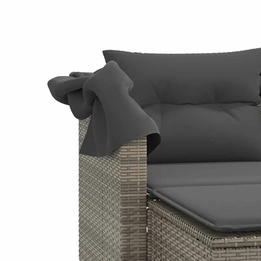 Outdoor Garden Sofa with Stools