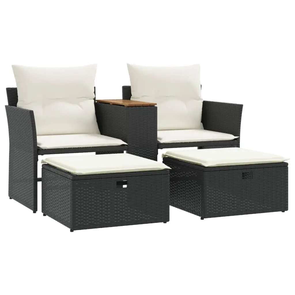 Outdoor Sofa Set with Stools