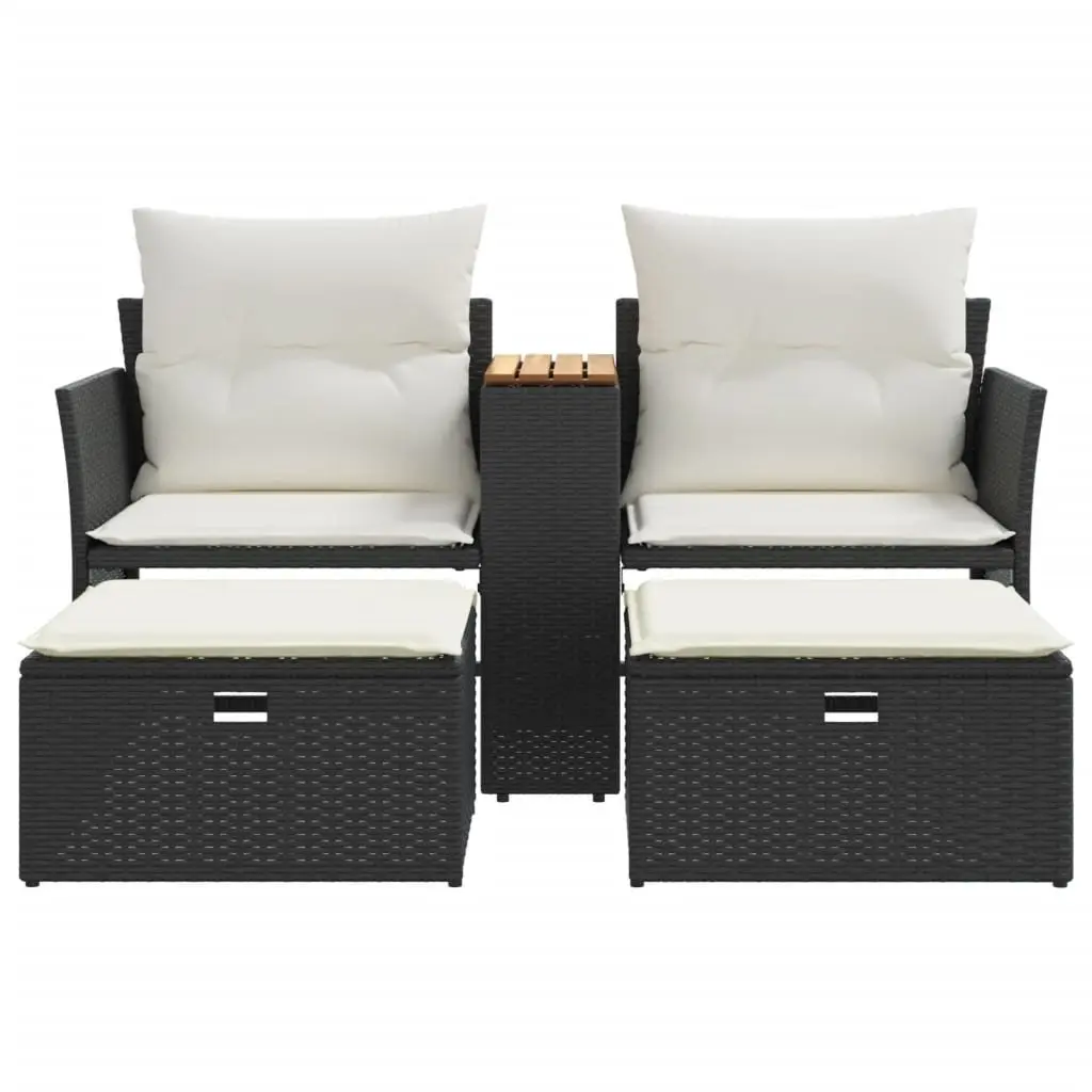 Outdoor Sofa Set with Stools