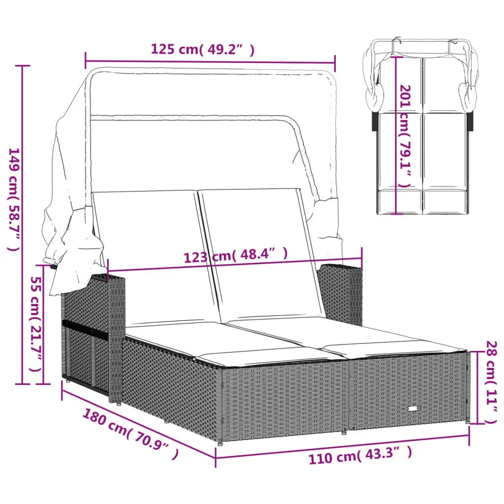 Double Sun Lounger