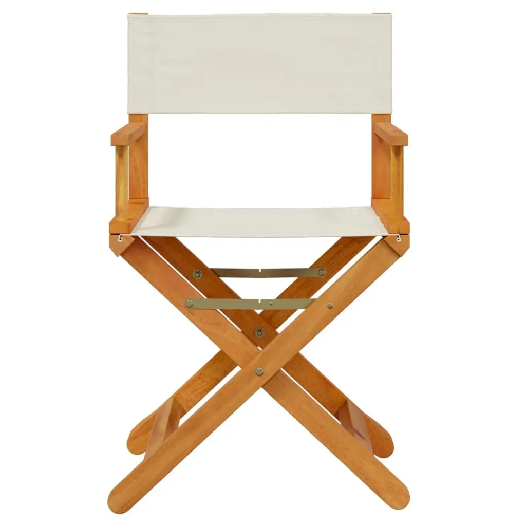 Folding Director Chairs 2 Pack Outdoor Seating Garden Camping Portable Cream