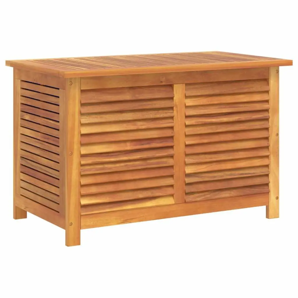 Garden Storage Box with Louver 90x50x56cm Solid Wood Outdoor Cushion Organiser