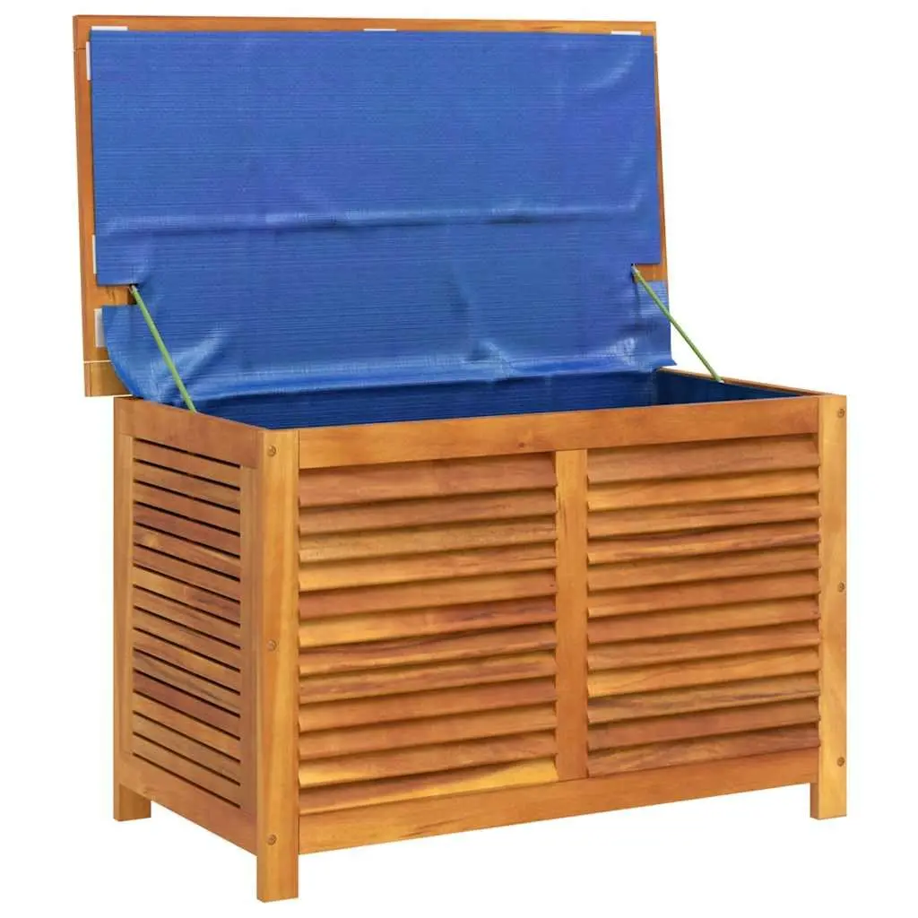 Garden Storage Box with Louver 90x50x56cm Solid Wood Outdoor Cushion Organiser