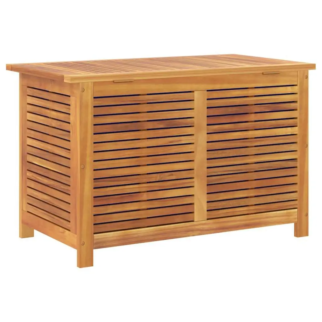 Garden Storage Box with Louver 90x50x56cm Solid Wood Outdoor Cushion Organiser